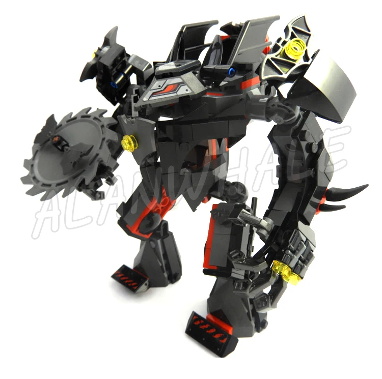 419pcs Super Fighter BatMech vs. Poison Ivy Mech Spinning Saw Blade 11234 Building Blocks Sets Compatible With Model