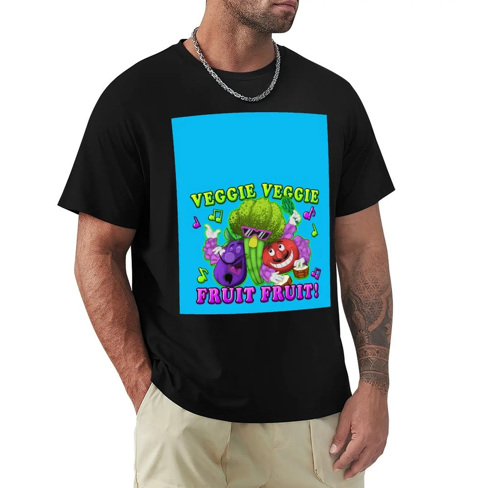 

Veggie Veggie Fruit Fruit T-Shirt Tough Fabric Work Tee