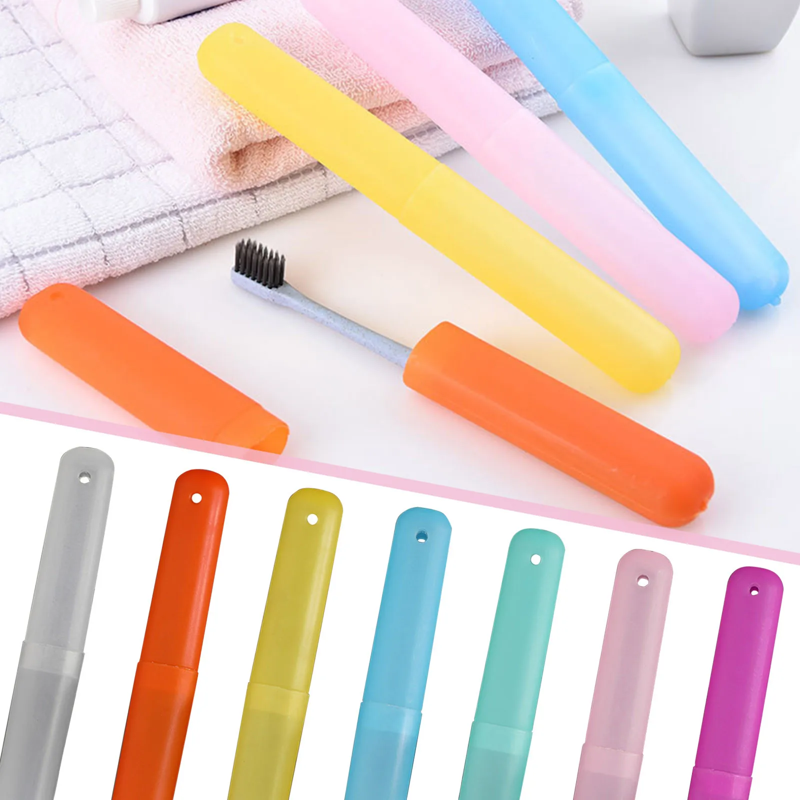 Toothbrush Storage Box Tooth Brush Box Holder Cover Travel Storage Dust-proof Case Portable Portable Travel Toothbrush Case