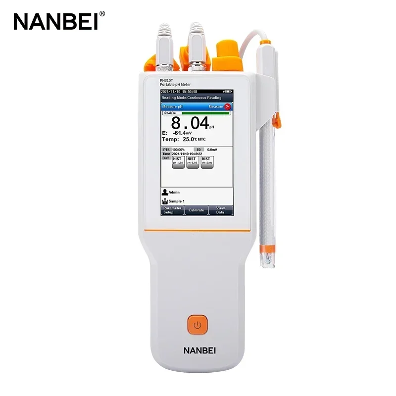 NANBEI Handheld Touch Screen PH ORP Temp 3 in 1 Water Meter