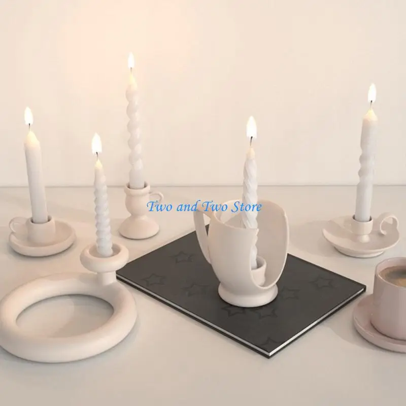 HX6F Spiricle Shapes Mold Durable Silicone Molds Wax Making Mould Tools Epoxy Resin Molds for Home Decorations