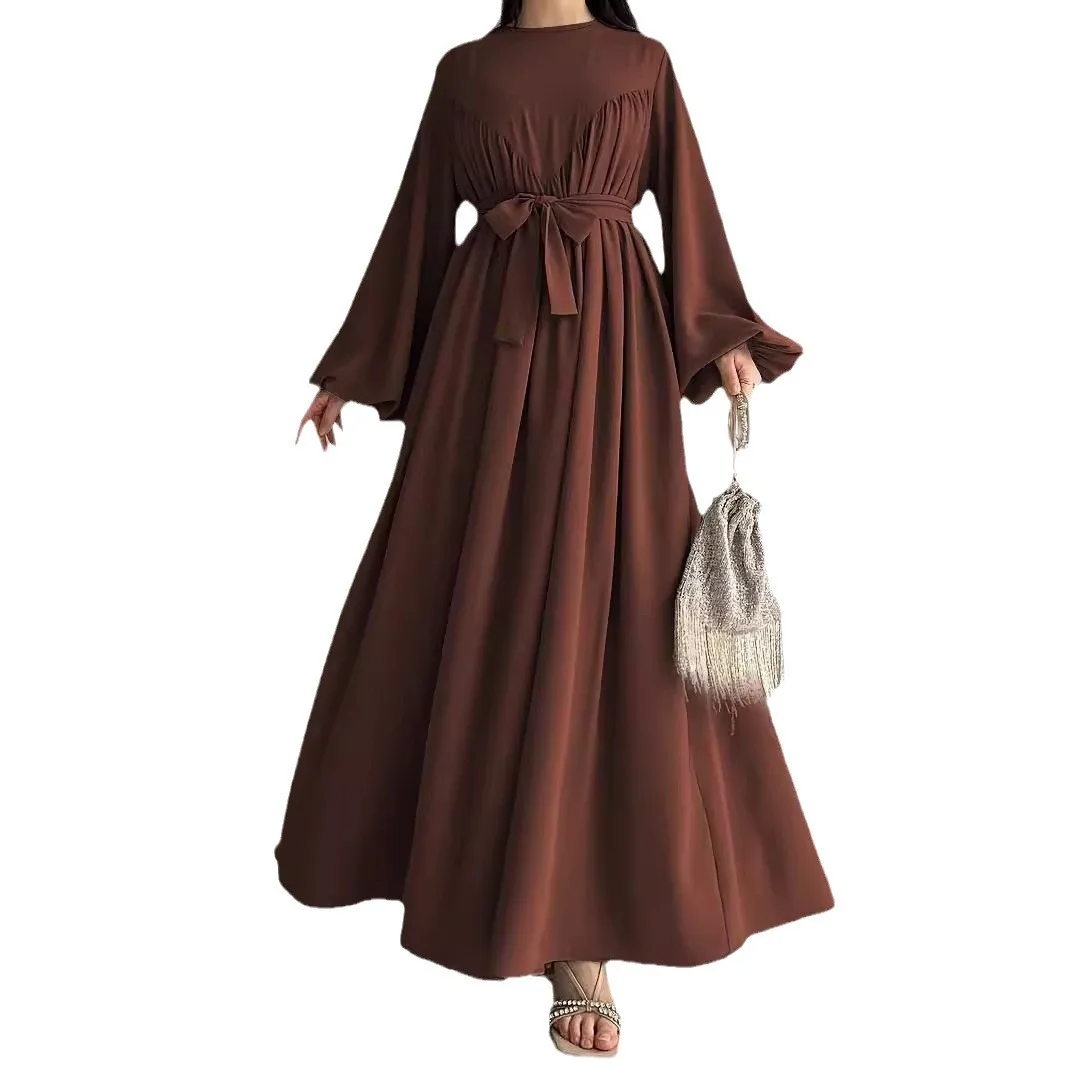 Muslim Dress Abaya Women Eid Vestidos Jalabiya Ramadan Party Dresses Sashes Kaftan Islam Arab Long Robe Morocco Dubai Abayas