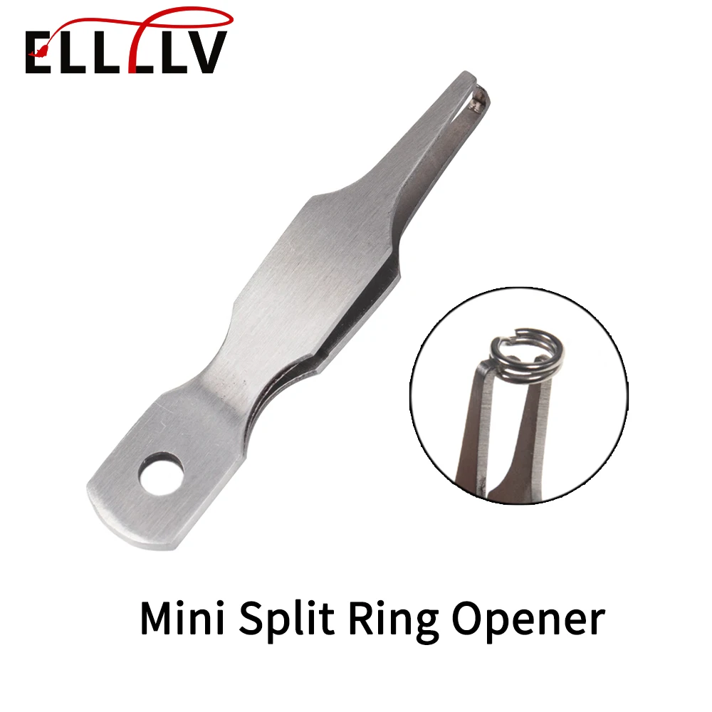 Elllv Stainless Steel Quick Split Rings Opener Mini Size Fishing Pliers Double Loop Ring Rigging Tool Fishing Line Tweezers