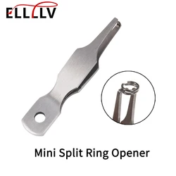 Elllv Stainless Steel Quick Split Rings Opener Mini Size Fishing Pliers Double Loop Ring Rigging Tool Fishing Line Tweezers