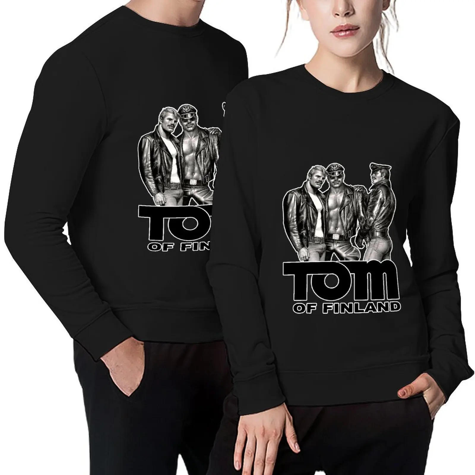 

TOM OF FINLAND - KINK (BLACK) Pullover men's sweat-shirt tracksuit autumn jacket men korean autumn clothes sweatshirt