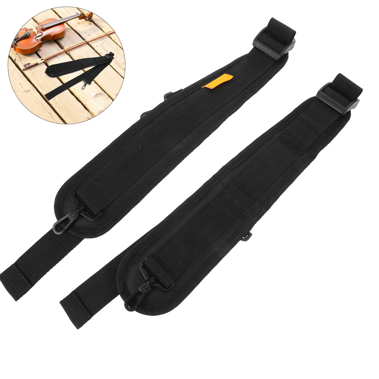 

1 Pair Padded Violin Case Strap Adjustable Non-Slip Shoulder Belt For Crossbody Carry Durable Replacement Backpack Strap Laptop