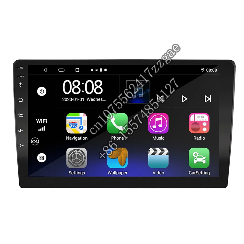 

9 Inch General 1280*720 Touch Screen Car Radio Bt5.0 4G Dsp Rds Android Auto Carplay 2 Din Gps Navigation System Large Screen