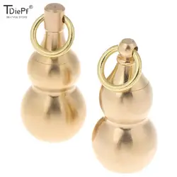 1pcs Mini Brass Pill Case Gourd Pendant Pill Box Irregular Jar Keychain Hanging Medicine Case Container Bottle