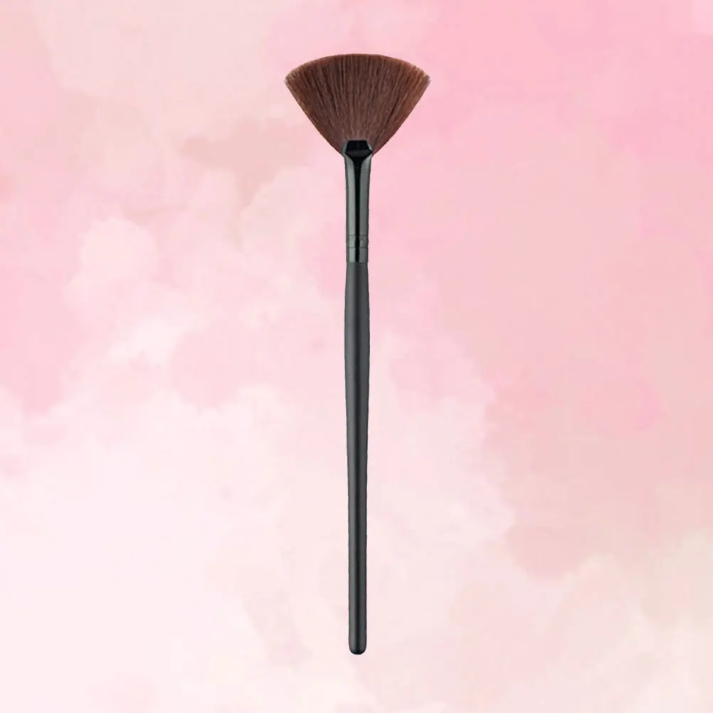 Gesichtspuderpinsel, Make-up-Werkzeug, weiche Borsten, Holzgriff für Highlighter, Rouge, Foundation, Schönheitszubehör