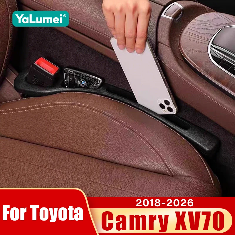2 Stück Universelle Autositz-Lückenabdichtungsstreifen für Toyota Camry 70 XV70 2018 2019 2020 2021 2022 2023 2024 2025 2026 Hybrid
