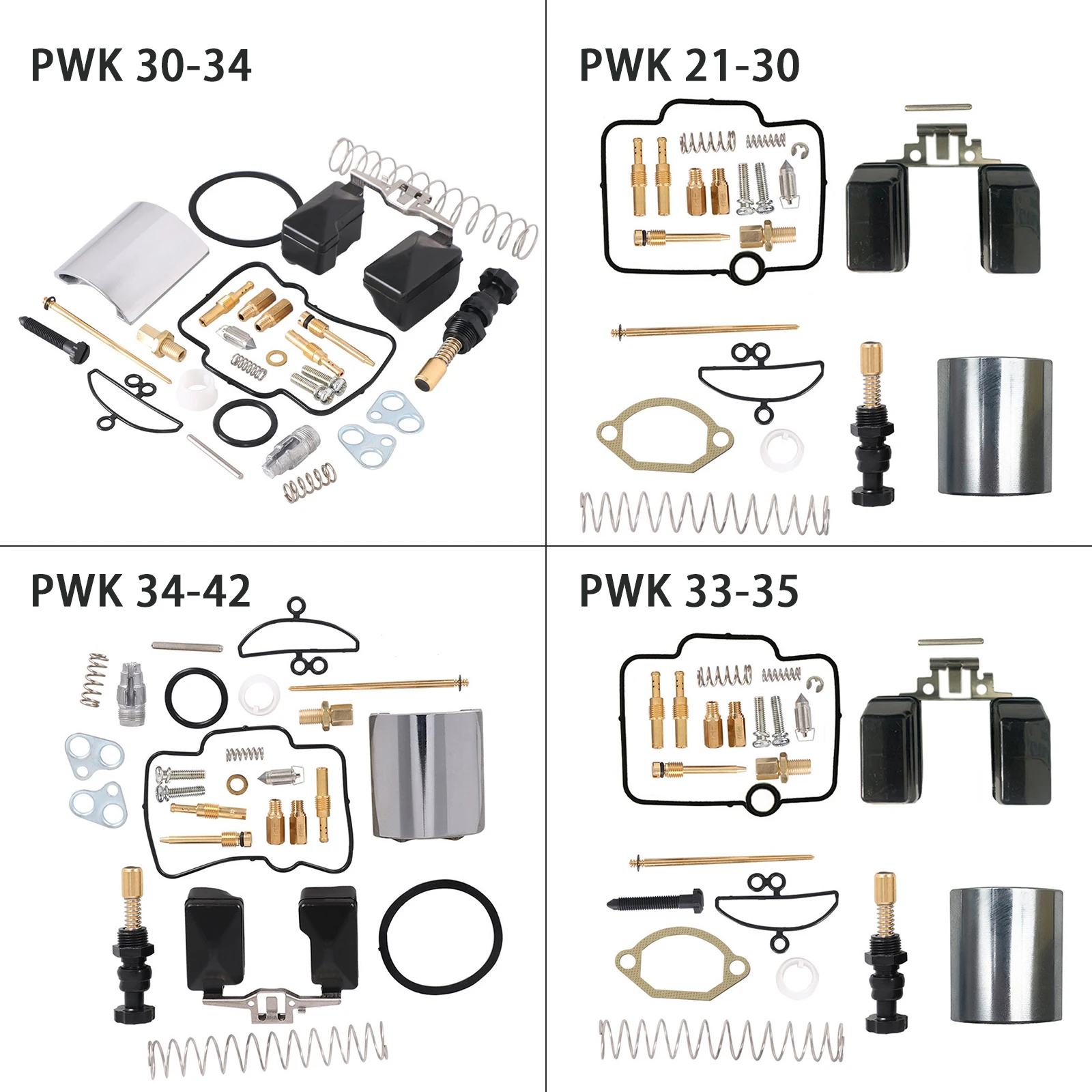 Motorcycle Carburetor Repair Rebuild Kit For Pwk 21 24 26 28 30 32 34Mm Keihin Koso Oko Seal Ring Nozzle Oil Needle Piston 1 Set