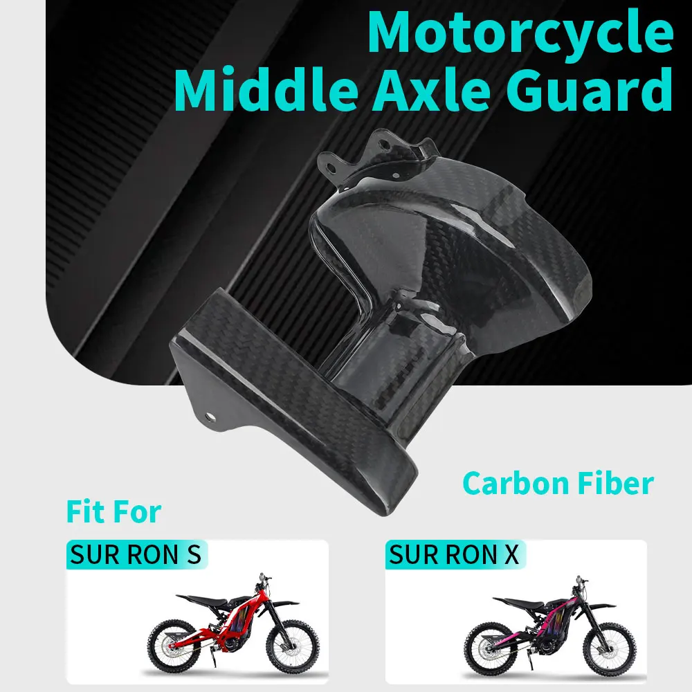 

Funparts Carbon Fiber Motorcycle Accessories Middle Axle Protective Cover Guard For Sur-Ron Surron SURRON S/X Electric Bike