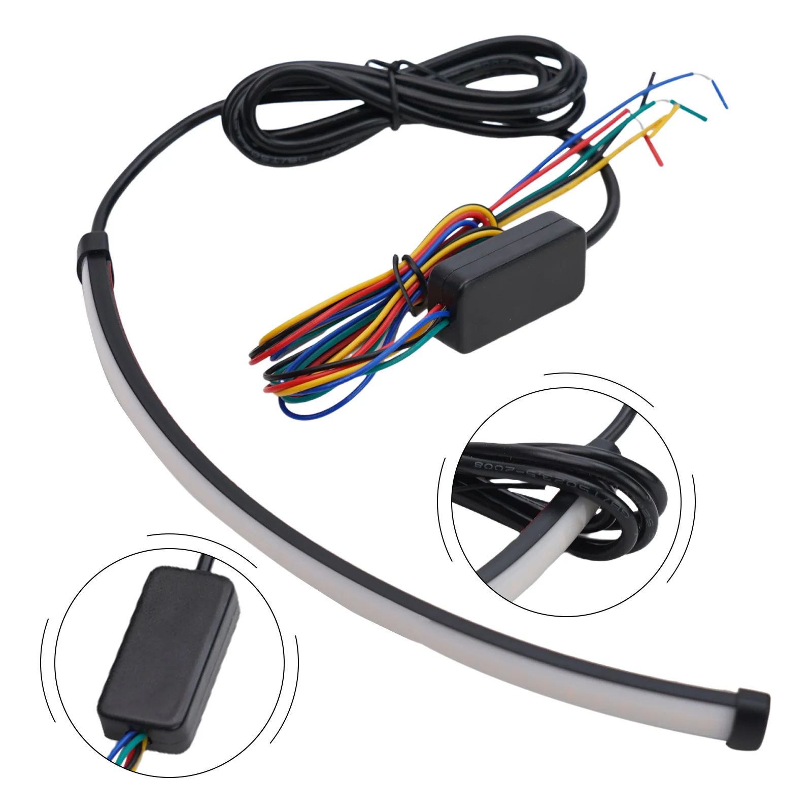 1Pcs Start Scan Flexible LED Motorcycle Stop Light 20 CM Motorcycle Tail Light Motorcycle Modification Accessories