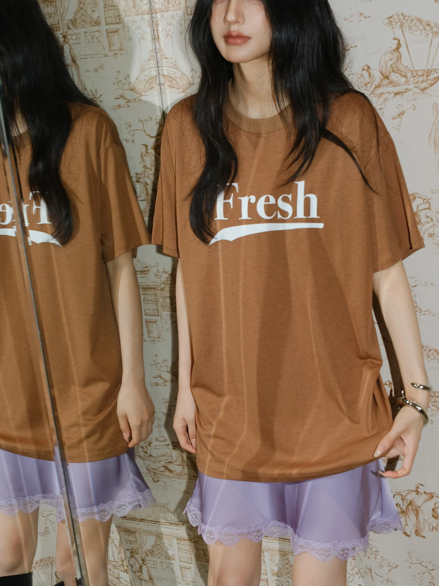 

Летняя футболка Fre up Dopane контрастного цвета с буквенным принтом ort Sve, женская оригинальная модная повседневная свободная футболка