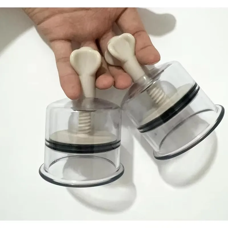 Ventosa a vácuo portátil, potenciador de sucção, aspirador de pó anti-gordura, tanque de terapia de massagem, alça rotativa, tanque de vácuo