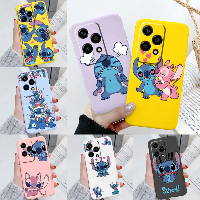 For Honor 90 Lite 200 Pro 200 Lite 200 Smart Paly 6 Plus X7C X9b Magic 6 Lite X8b X6b X5b X5 Plus 40C Cartoon Stitch Phone Case