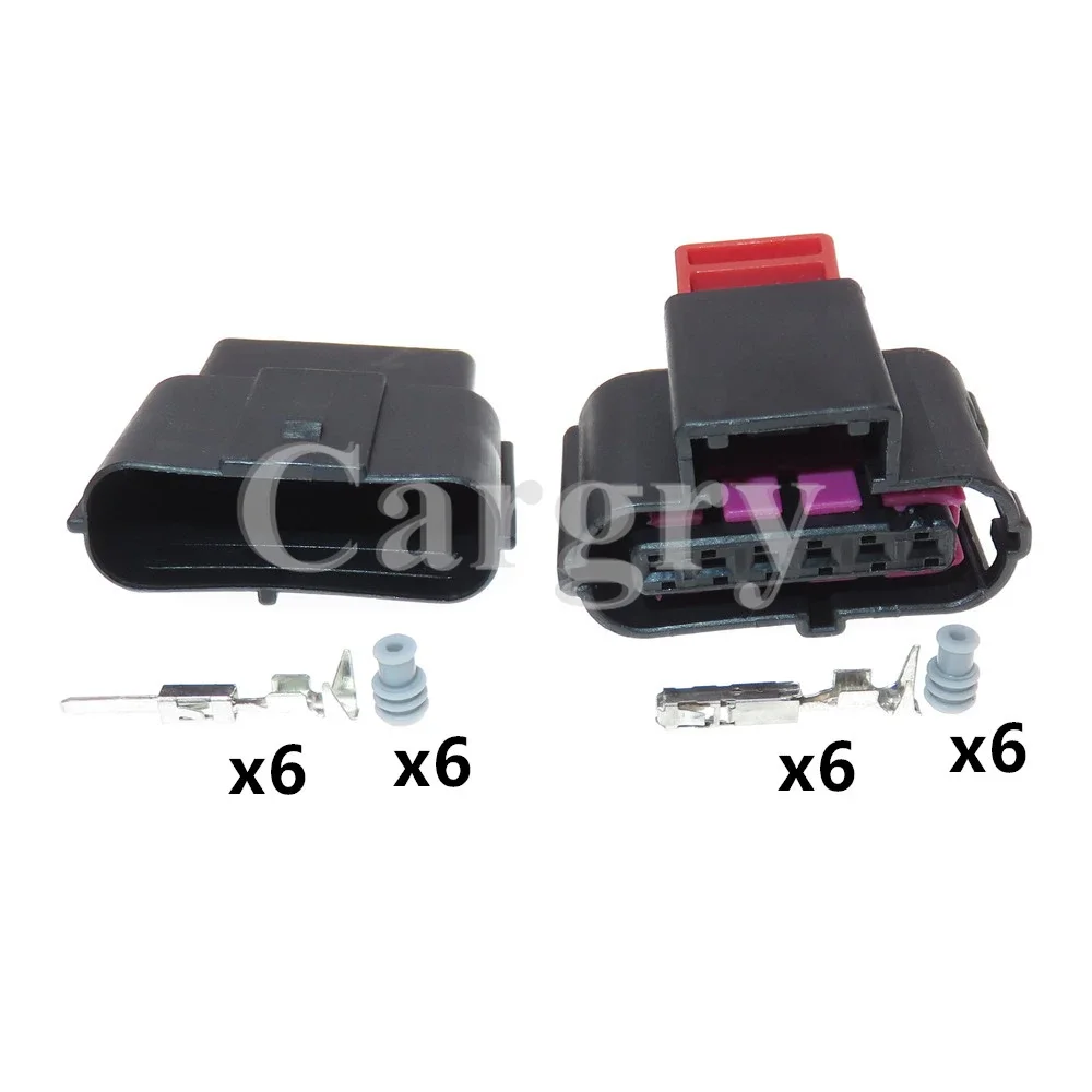 1 مجموعة 6P 8K0973706 8K0 973 706 التيار المتناوب الجمعية السيارات مسرع خنق دواسة الأسلاك تسخير مختومة المقبس لأودي VW سكودا