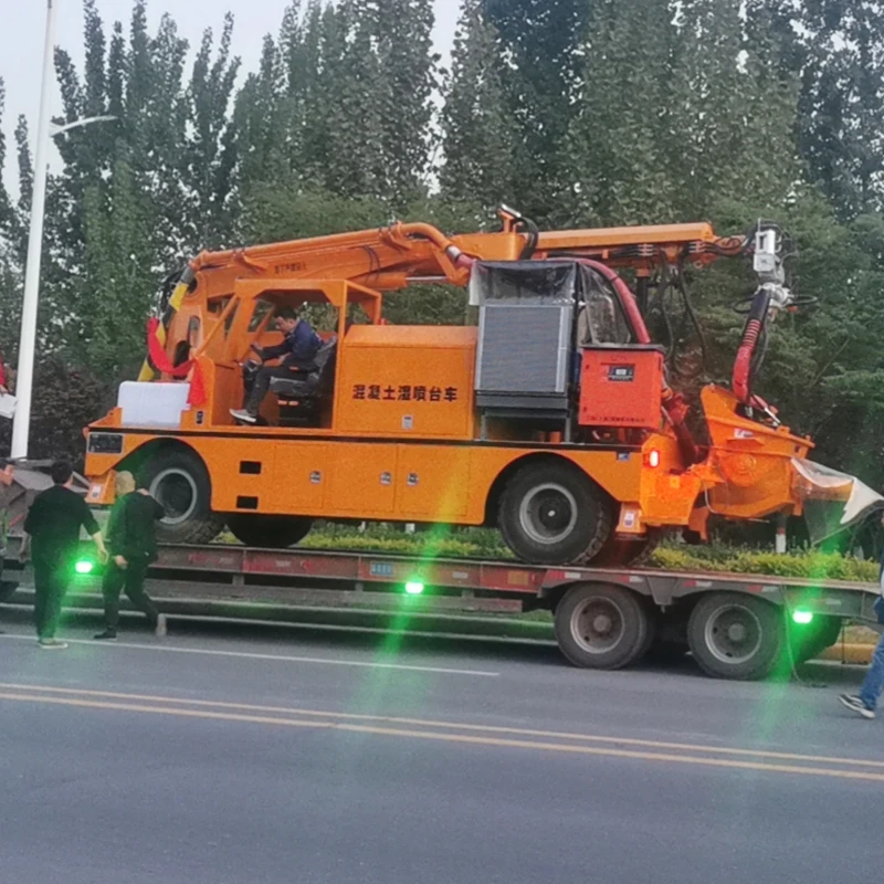 Hot Sell Robot Arm Truck-Mounted Concrete Wet Mix Shotcrete Pump Machine Concrete Wet Spray Trolley High Operating Efficiency