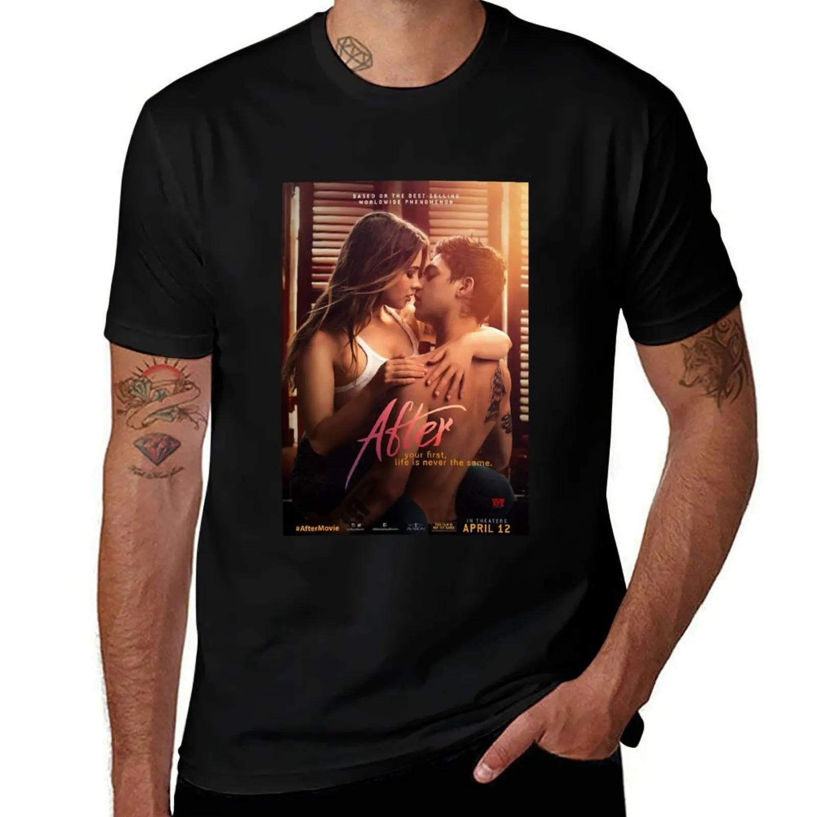 AFTER OFFICIAL POSTER T-Shirt Art Pattern Printed Casual Top T-Shirt