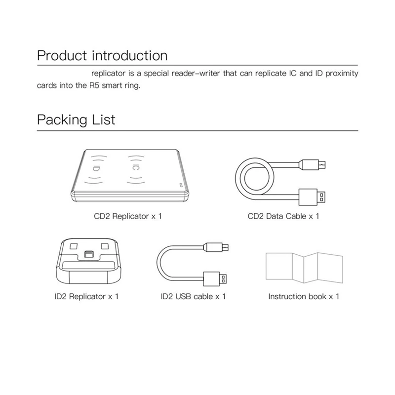 JAKCOM CDS RFID 리플리케이터, R5 스마트 링 복사 IC 및 ID 카드용