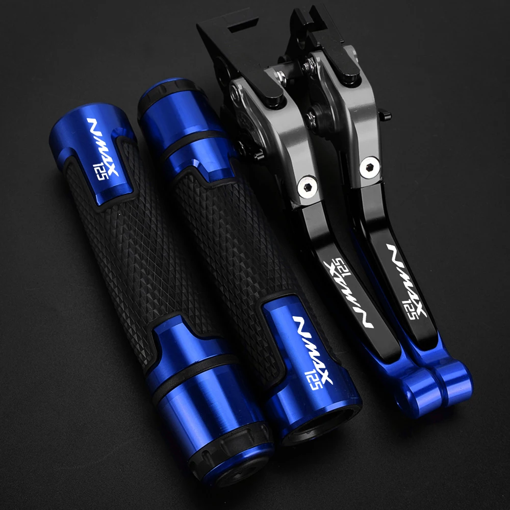 

Motorcycle Accessories Adjustable Brake Clutch Levers Handlebar grips ends FOR YAMAHA NMAX125 N-MAX N MAX 125 2015-2017 2016