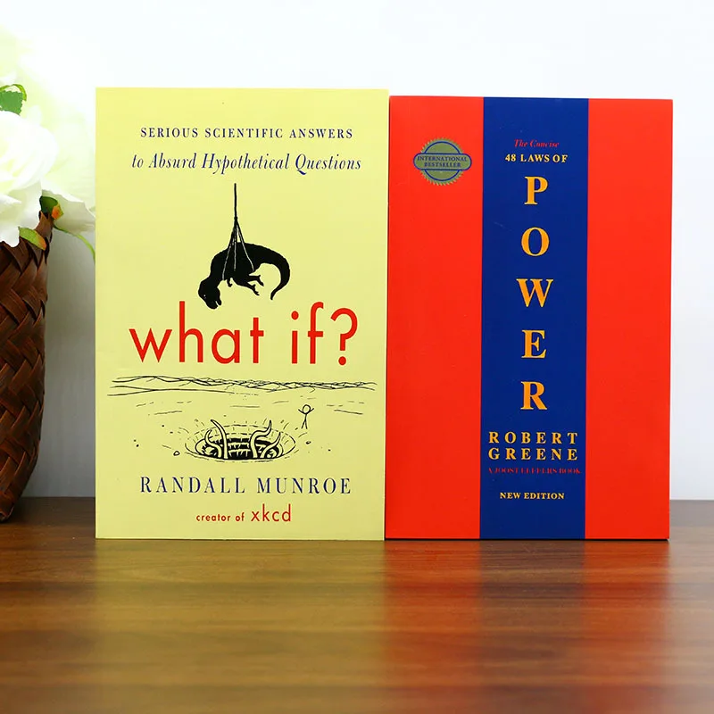 

《What If》+《The 48 Laws of Power》 Ideal for science explorers and power enthusiasts Ideal for Christmas day New year‘s gifts