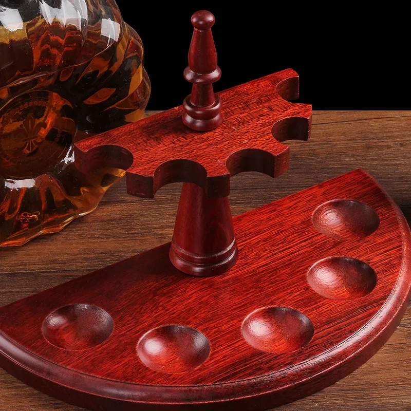 2/3/5 Pipes Wooden Pipe Stand Rack Smoking Tools Holder Straight Line Vertical Romanesque Style More Styles 3 Colors Durable