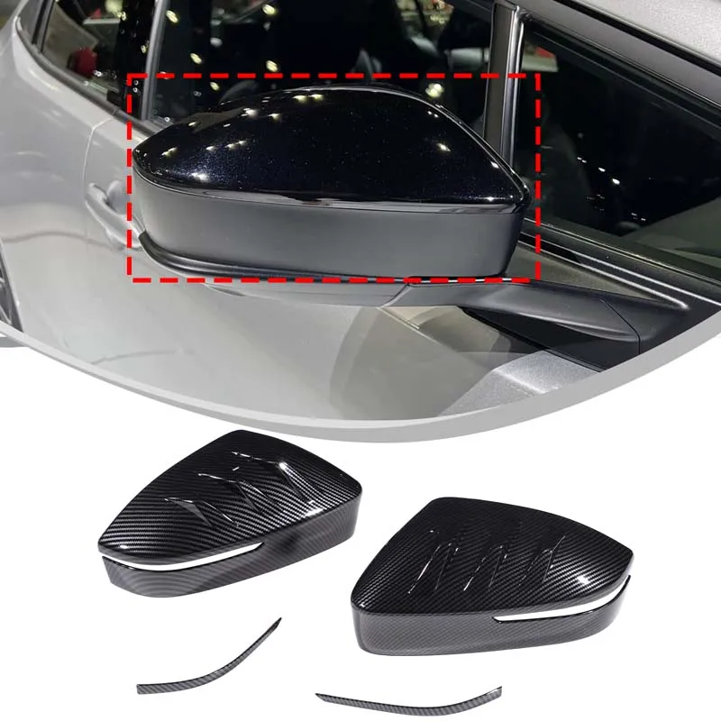 

For Toyota Prius XW60 2023-2025 Automotive Exterior Rearview Mirror Decorative Cover ABS Carbon Fiber Car Accessories