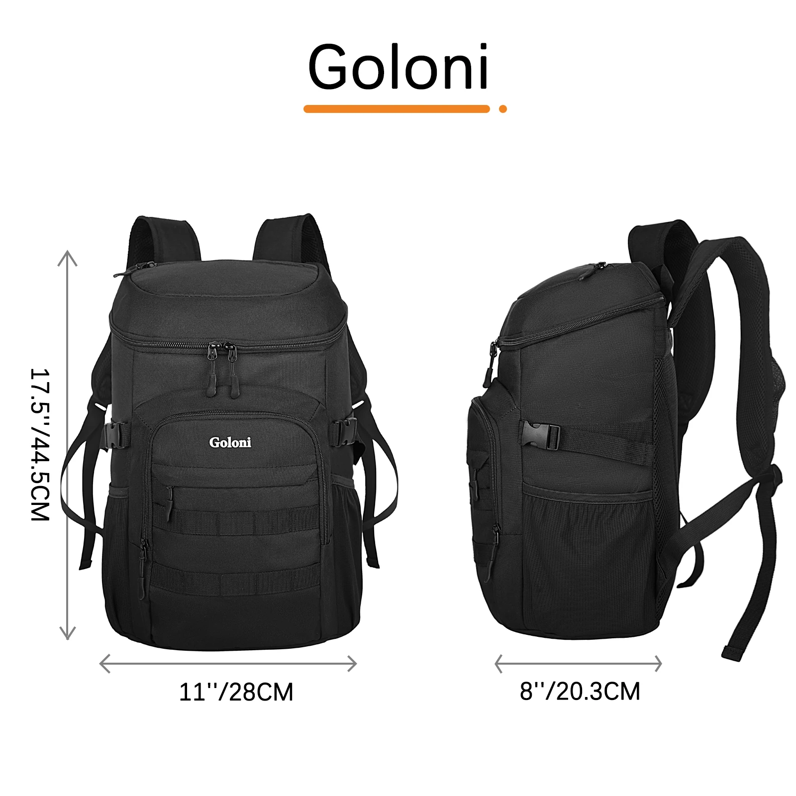 Backpack Coolers with Removable Linner Leak Proof Insulated Small Lunch Backpack for Men Work with Bottle Opener