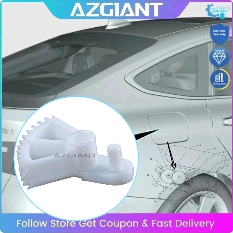 

AZGIANT for Infiniti QX70 FX45 FX50 Nissan GT-R Fuel Tank Cap Lock Motor Actuator Inner Gear Replace Exact Fit DIY Car Repair