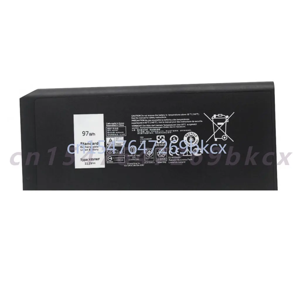 High Quality 11.1V 97Wh 7800mAh X8VWF 5XT3V 4XKN5 Laptop Battery For CJ2K1 09FN4 DKNKD Latitude 14 7404 E5404 E7404 P45G