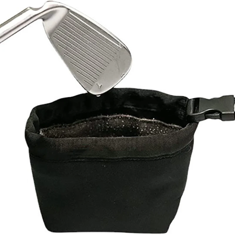 Easy-Clean Waterproof Golf Scrub Bag: Portable and DetachableEnhance Club Performance On-The-Go-Essential Accessory for Golfers