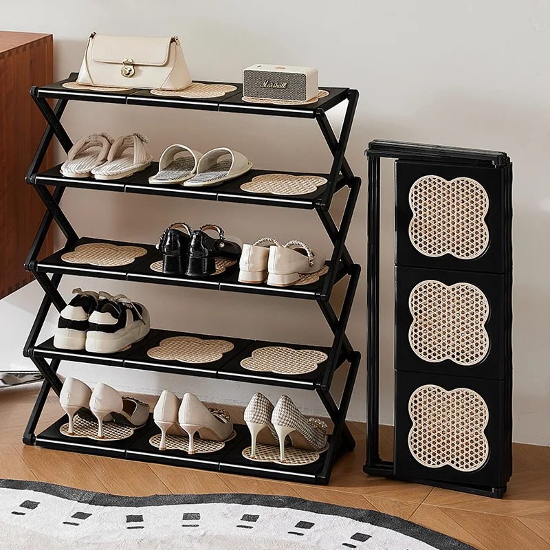 Medieval folding shoe rack space-saving simple household Shoes organizer multi-layer estantería para zapatos entrance furniture