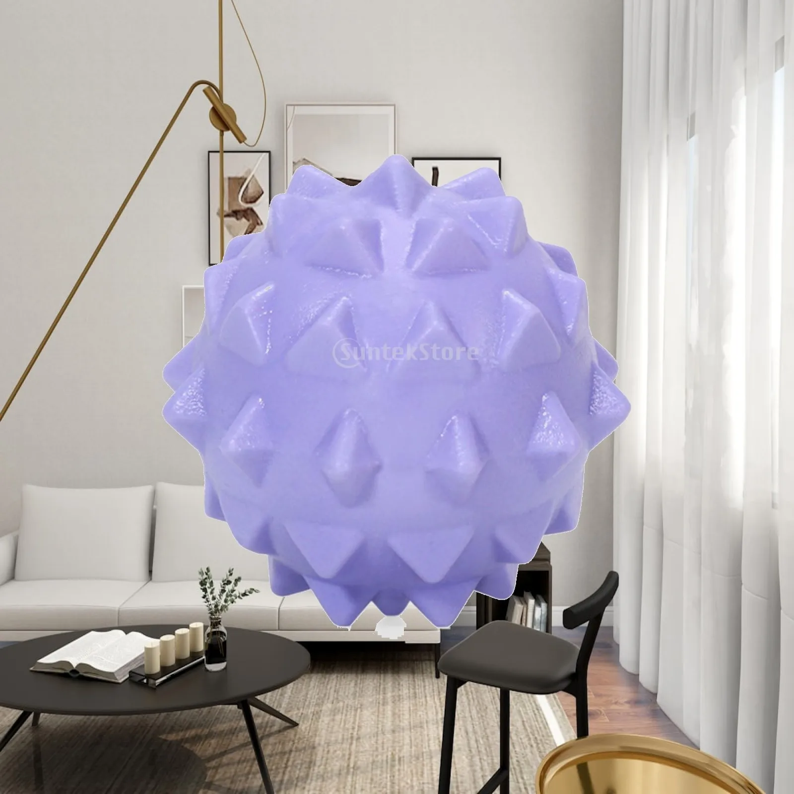 Spiky Massage Ball Hand-Held Studded Fascia Ball Massager Compact Lightweight for Athletes, Muscle Recovery, Stretching