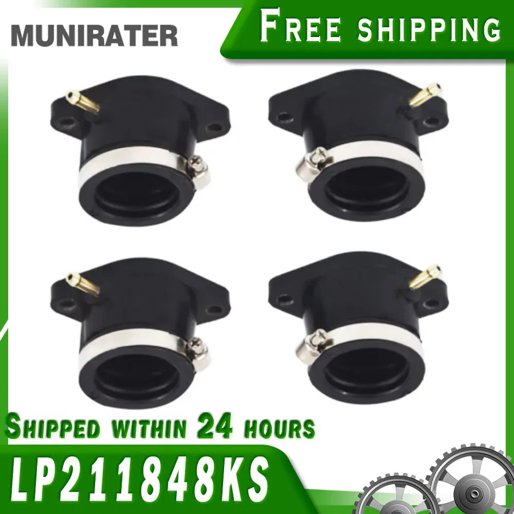

For Yamaha Carburetor Intake Manifold Boot Joint Carb Holder XJ650 4Pcs