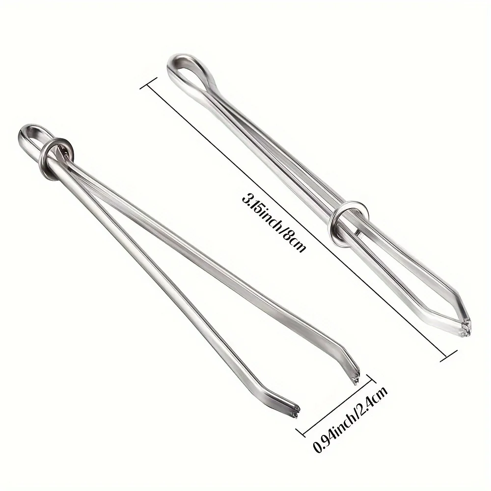 3PCS Garment Clips Sewing DIY Tools Elastic Tape Perforated Cross Stitch Threader Wear Elastic Clips (Wear Resistant Rope) image 3