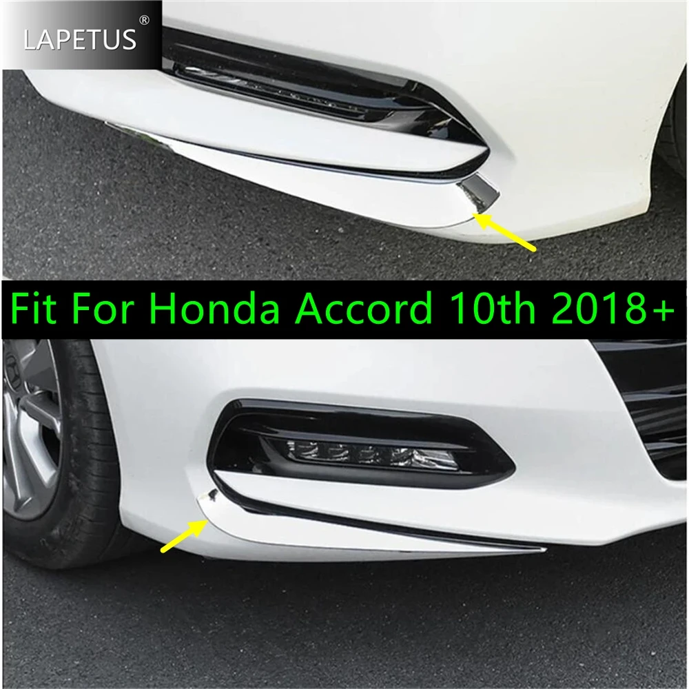 

Car Exterior Decoration Part Front Below Bumper Protection Corner Overlay Strip Cover Trim Fit For Honda Accord 10th 2018 - 2022