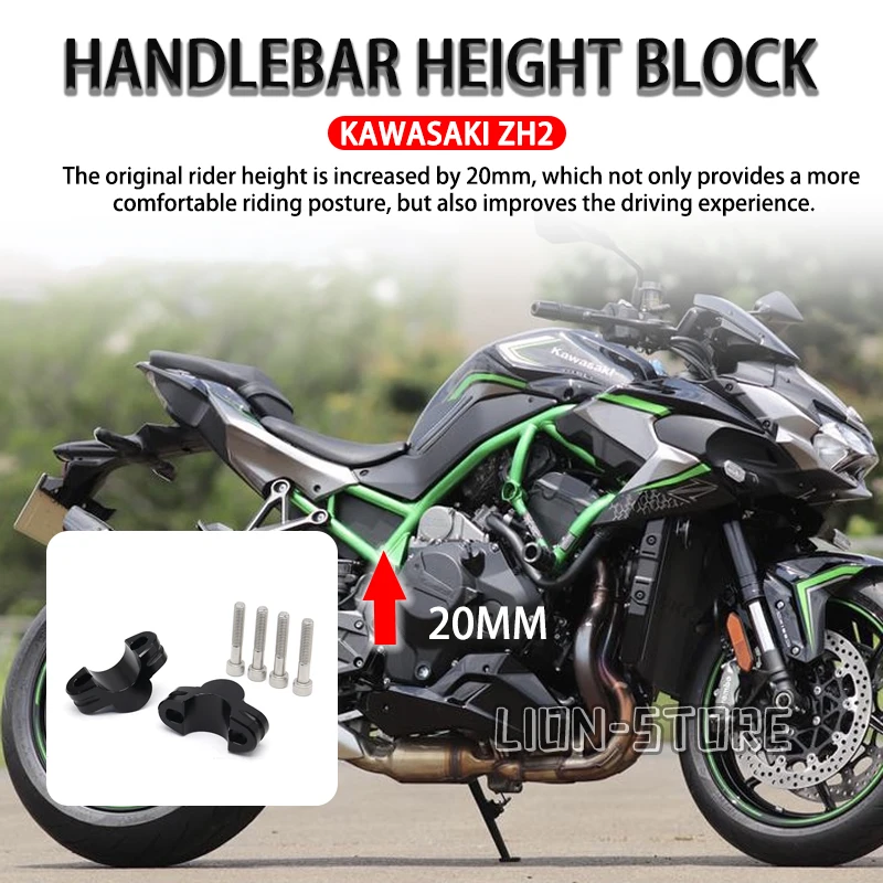 

FOR Kawasaki Handlebar Heightening Code ZH2 ZH 2 2020 2021 2022 2023 2024 Models Motorcycle Ergonomic Comfortable Handlebars