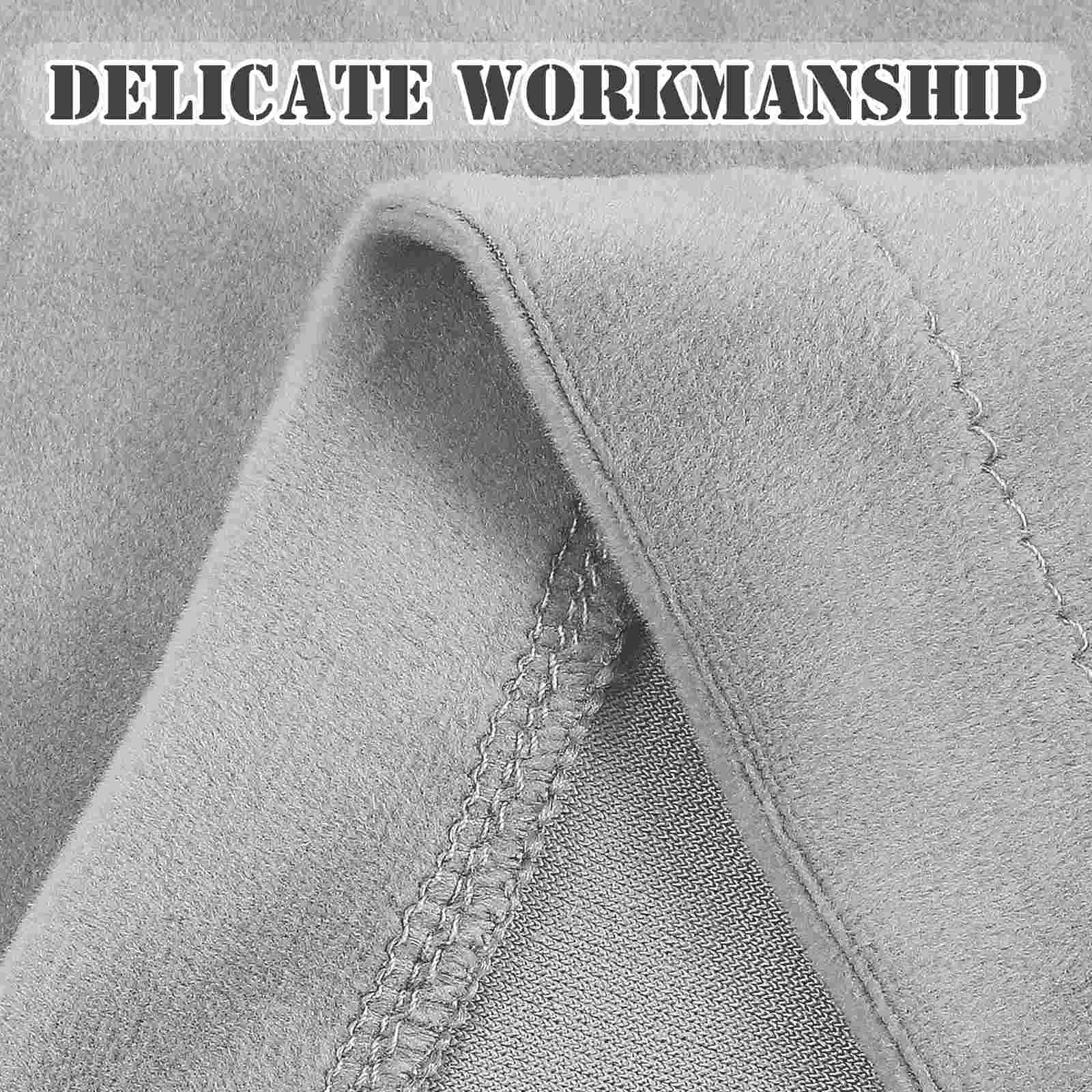 2 Pcs Velvet Chair Covers Sofa Arm Slipcovers Armrest for Square Elastic Towel Stretch