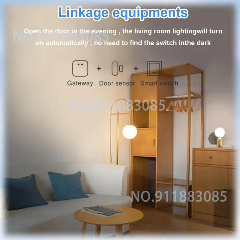 Tuya ZigBee Door Window Sensor Smart Home Wireless Door Detectors Open/Close APP Remote Alarm Sensor Works With Alexa Google