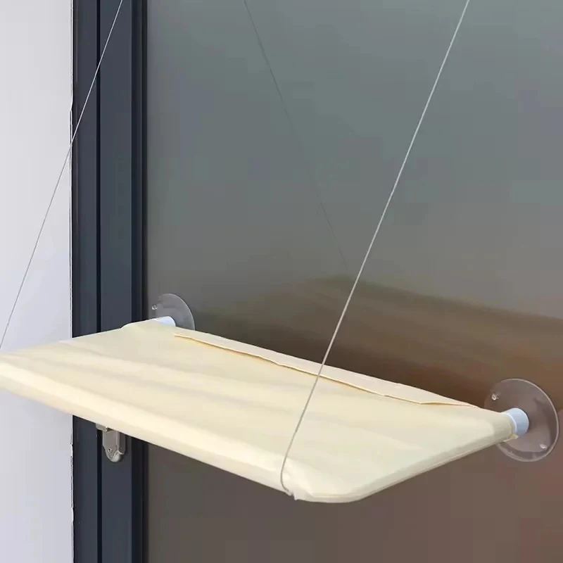 Ultra Soft Cat Window Hammock Bed - with Strong Suction Cups, Foldable Space-Saving Perch for Sunbathing & Indoor Cat Naps - view 6