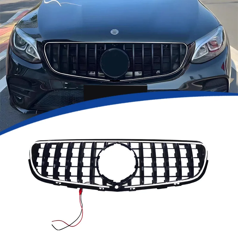 

For 2016-2019 Mercedes-Benz GLC Class X253 Replacement GT Style LED Illuminated Grille