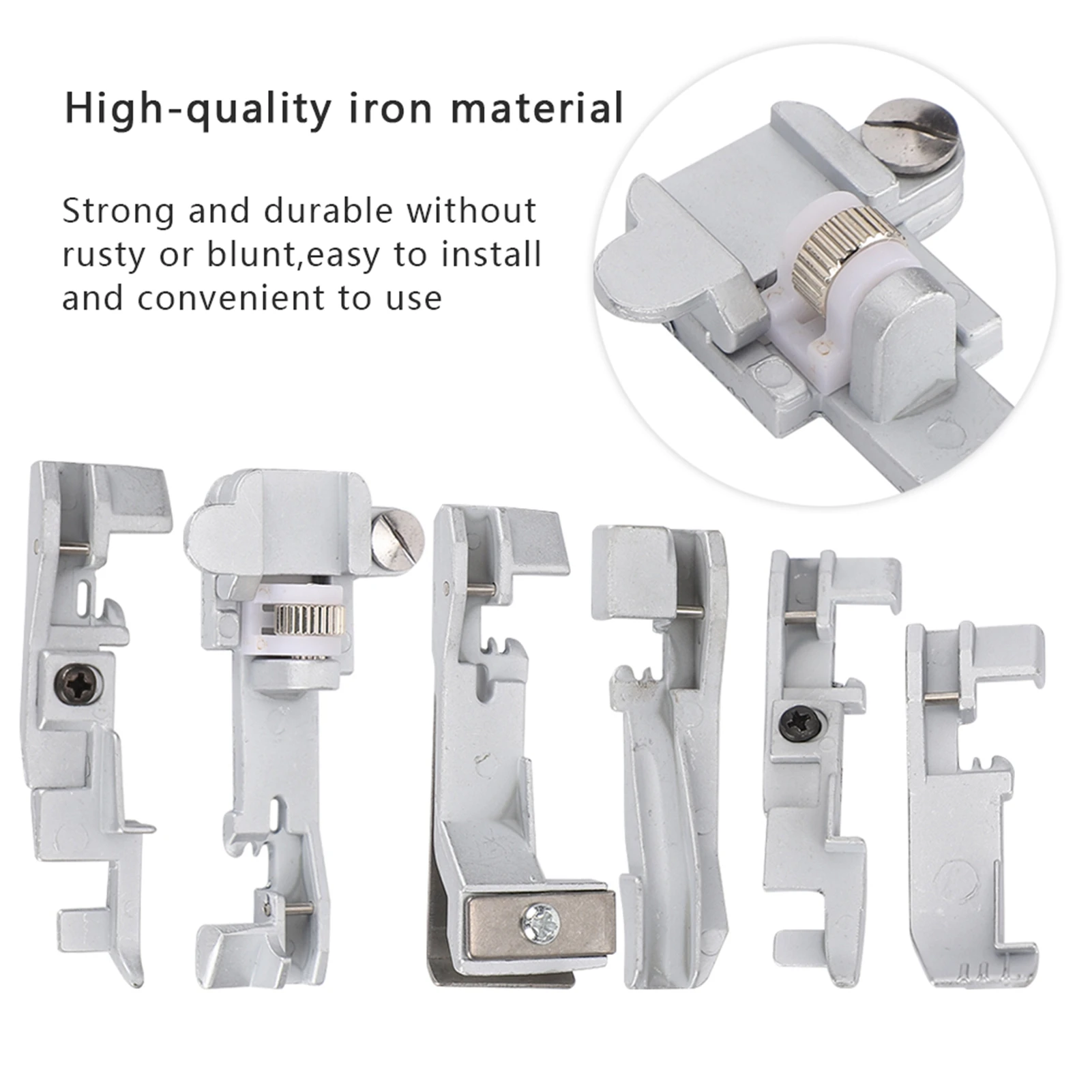 6 قطعة مجموعة قدم الضغط في ماكينة الخياطة للمغني 14U 14CG754 14SH654 المنزلية متعددة الوظائف آلة الاوفرلوك