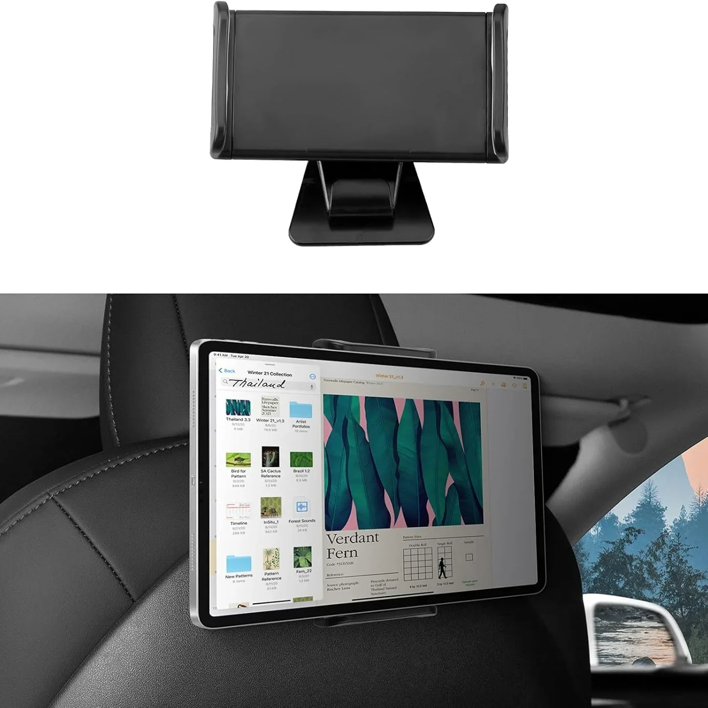 

2024 Newest for Tesla Model Y 3 Model S Model X LR/Plaid Tablet Holder Headrest Tablet Mount Headrest Stand Cradle Accessories