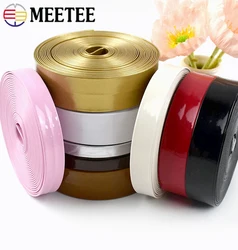 5M 5-30mm Faux Leather Ribbon Band PU Trim Cord for DIY Clothes Edge Decoration Headband Beading Tape Craft Sewing Accessories