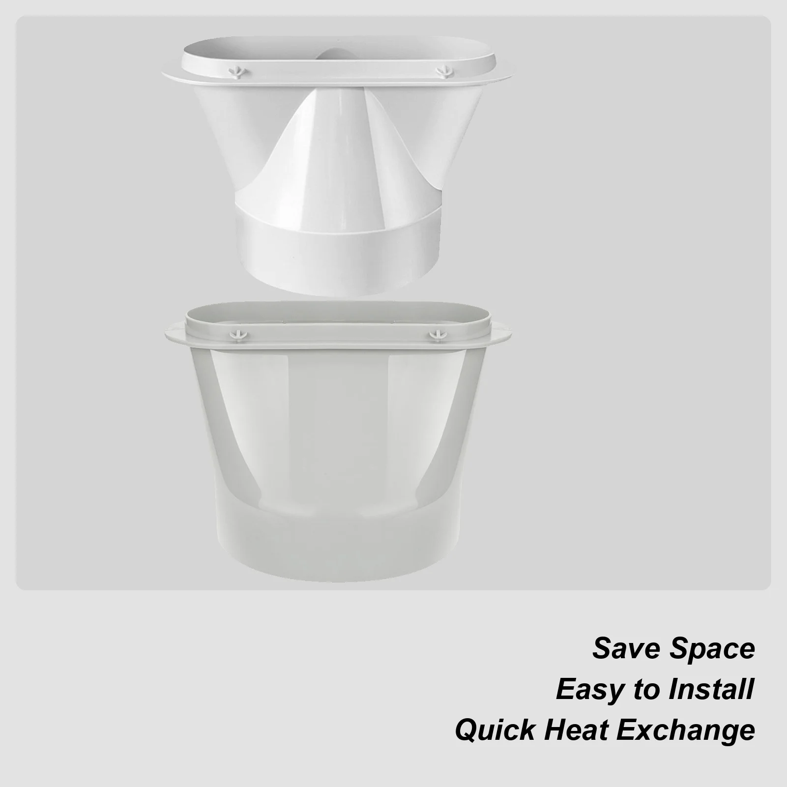 

Аксессуар для трубы с плоским корпусом, интерфейс воздуховода для выхлопной трубы диаметром 130/150 мм, адаптер для трубы кондиционера, окна кондиционера