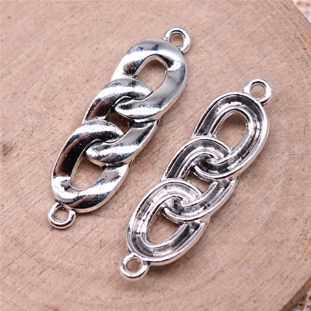 Car Accessories Chain Link Charms Vintage Jewelry 34x10mm 10pcs