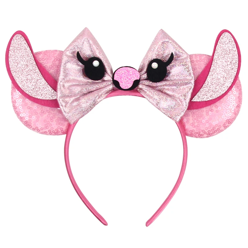2026 Nieuwe Stijl Mickey Minnie Oor Hoofdband Pailletten Strikken Meisje Volwassen Kinderen Halloween Party Cosplay Haaraccessoires Prinses Haarband