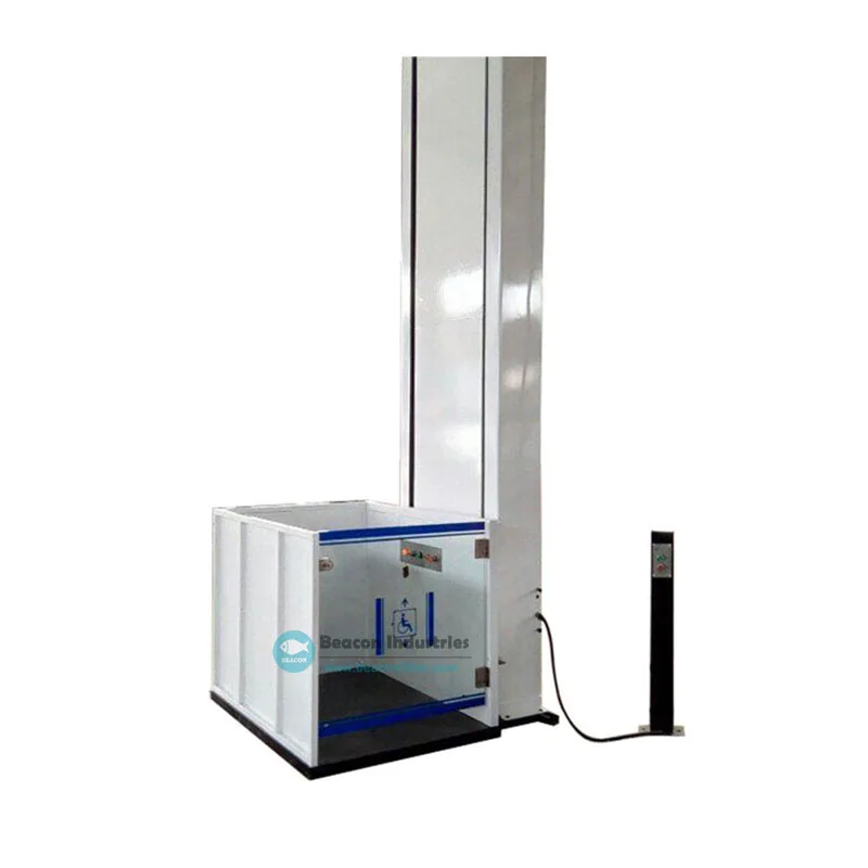 Outside/inside Vertical Platform Lift Small Home Wheelchair Lift Elevator for Disabled People