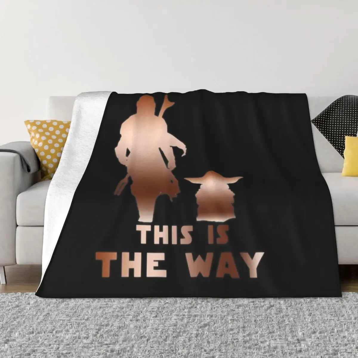 Mando (Variant) This is The Way Throw Blanket Retros Bed covers Decorative Throw Sofa Throw Blankets